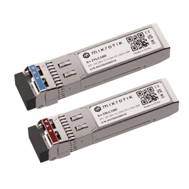 S+2733LC10D: Pair of 10G SFP+ modules designed for links up to 10 km