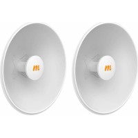 N5-X25x2: 4.9-6.4 GHz Modular Twist-on Antenna, 400mm Dish for C5x - 2 pack