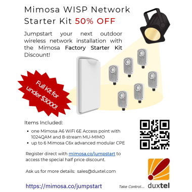 MimosaSP: Mimosa A6 system Jumpstart Starter Pack