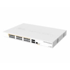 CRS328-24P-4S+RM: 24 GbEth with 802.3af/at PoE-out, 4x 10G SFP+ 1U RM case and Dual Boot