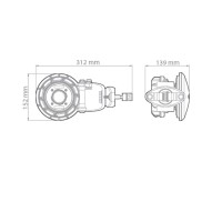 HG3-TP-S90: Symmetrical Horn, 5GHz, 90° symmetrical beam width, 9.6 dBi, Twistport